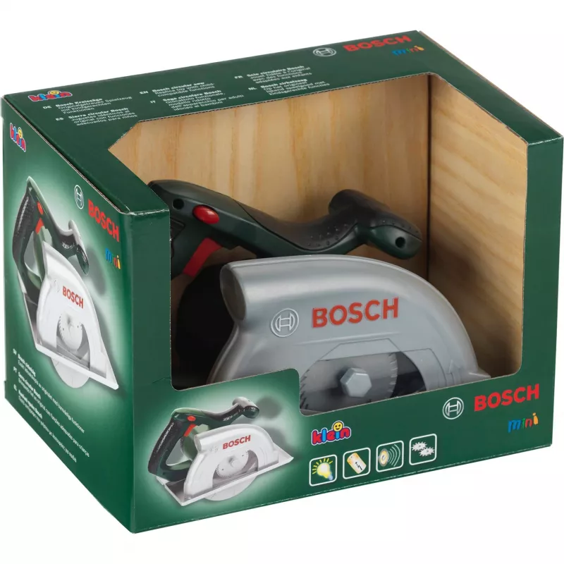 Theo Klein 8421 Bosch diskinis pjūklas – žaislinis pjūklas su sukimosi, garso ir šviesos efektais