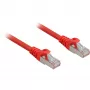 Pataisos kabelis RJ45 Cat.6a SFTP (raudonas, 1 m, be halogeno)