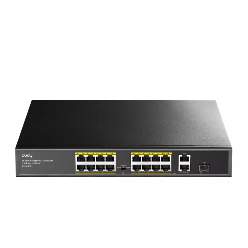 Cudy FS1018PS1 tinklo jungiklis 18 Fast Ethernet prievadų su PoE