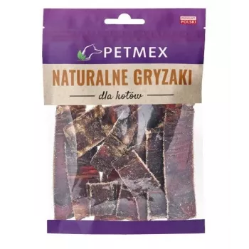 PETMEX Jautienos stemplės juostelės – skanėstai katėms – 40g