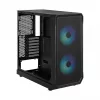 Fractal Design Focus 2 RGB Vidutinis Bokštas Kompiuterio Korpusas su Grūdintu Stiklu - Juodas