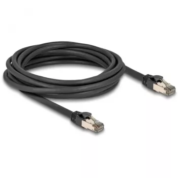 Tinklo kabelis DeLOCK RJ45 Cat.6A 5m Juodas