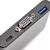 Išorinis vaizdo adapteris SILVERSTONE CH7517 USB-C į VGA