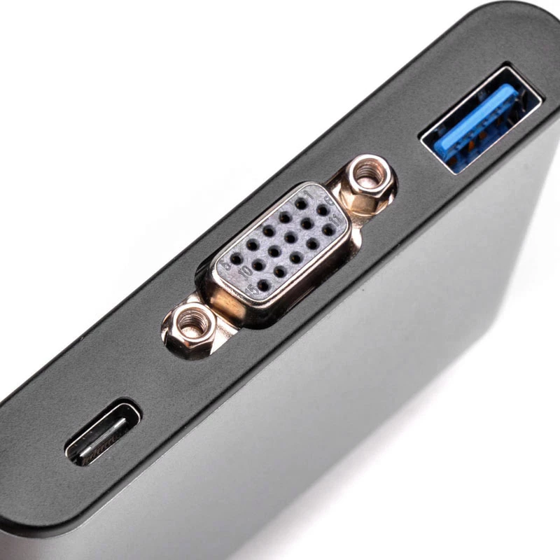 Išorinis vaizdo adapteris SILVERSTONE CH7517 USB-C į VGA
