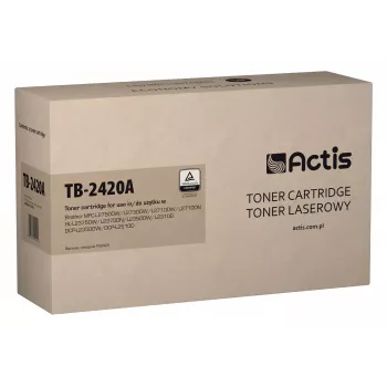 Kasetė su toneriu ACTIS TB-2420A, suderinama su Brother, juoda, 3000 puslapių, 1 vnt.