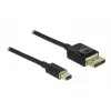 DisplayPort kabelis DeLOCK 84927 Mini DisplayPort 1 m Juodas
