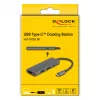 DeLOCK USB Type-C dokavimo stotelė 8K HDMI USB PD 3.0 100 W