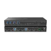 Lindy 2 prievadų dviejų ekranų HDMI 4K60, USB 3.0 KVM jungiklis, 4096 × 2160 pikselių, 4K Ultra HD, juodas