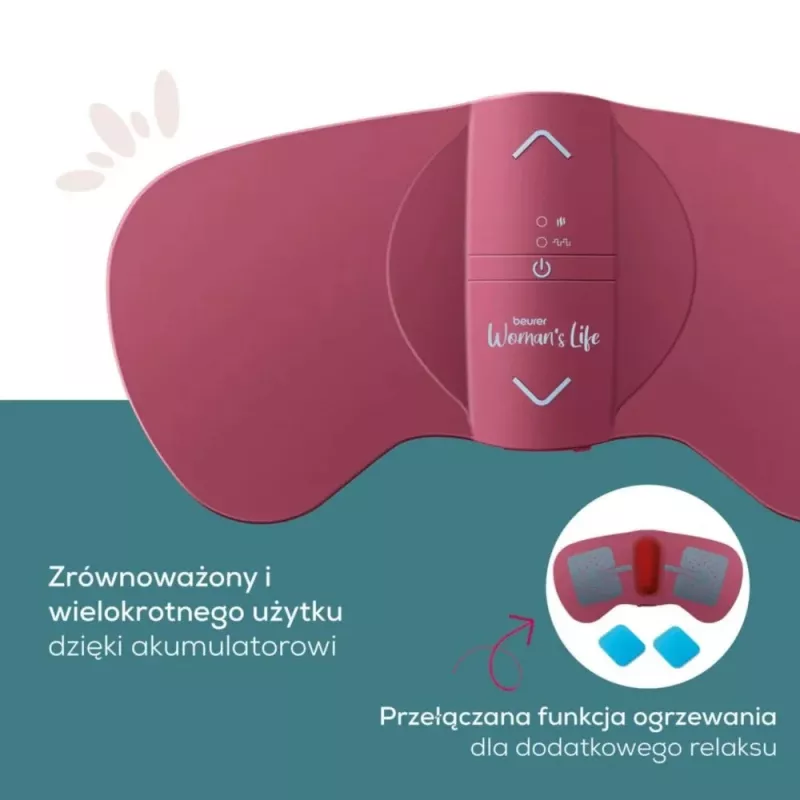 Mėnesinių masažuoklis Beurer EM 50 Berry – elektrinis prietaisas mėnesinių skausmui malšinti