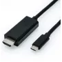 Kabelis vaizdo adapteris ROLINE 11.04.5841 USB Type-C į HDMI 2m Juoda