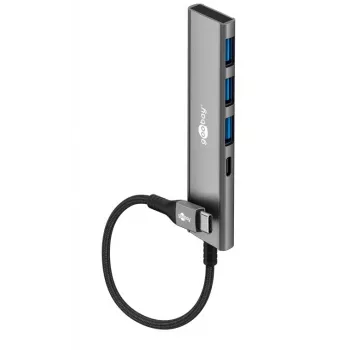 Goobay Slim 4 prievadų USB-Hub USB-C į USB-A 5 Gbit/s - kištukas 1x (76562)