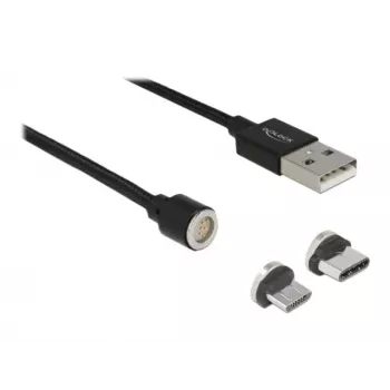 USB laidas DeLOCK 85723 USB 2.0 1,1 m USB A USB C / Micro-USB B juodas