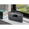 Nešiojamas radijo imtuvas Muse M-058 R – AM/FM, sukamas garsumo reguliatorius, baterija arba tinklas (230V, 50Hz), juodai pilkas