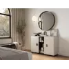 Komoda Cama Meble SOHO 120×41×80 cm – kashmyro priekiai, juodas karkasas