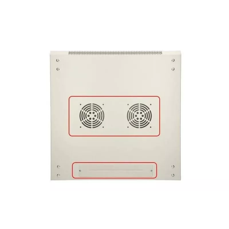 Extralink sieninis stelažas 6U 600x450 pilkas, metalinės durelės