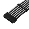 ATX ilginimo laidas SILVERSTONE SST-PP07E-MBBW 30 cm juodas/baltas