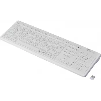 Renkforce RF-WRK-300 belaidė higieninė klaviatūra vokiškas QWERTZ išdėstymas balta matinė RF-6304712
