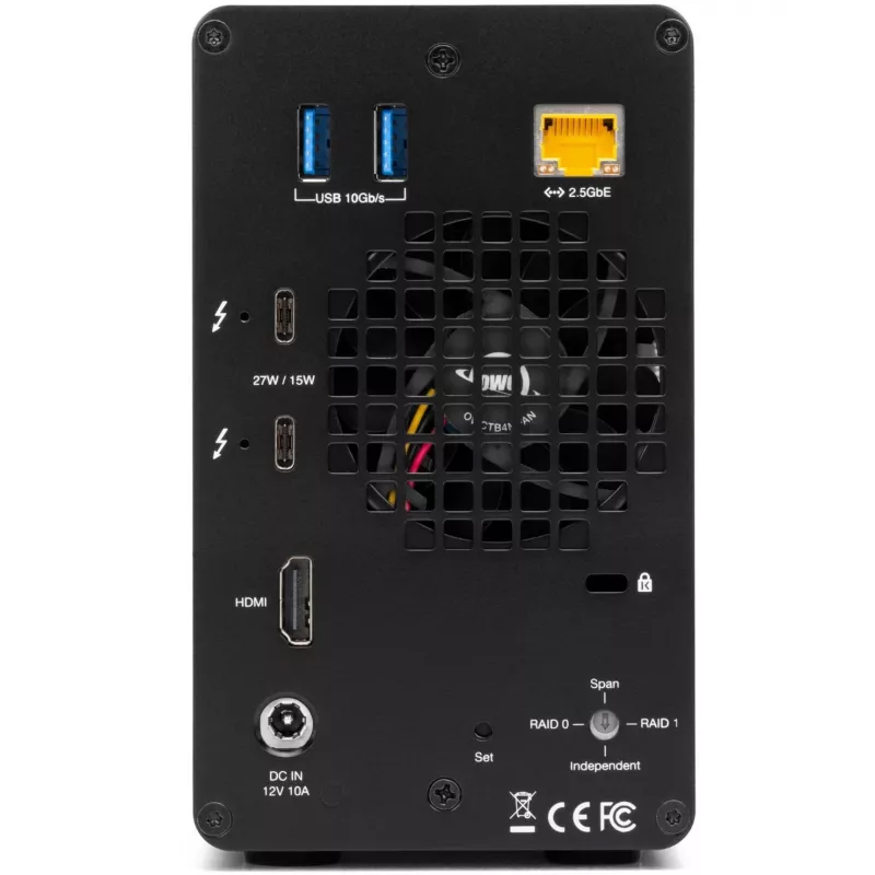 OWC Gemini Dual drive TB3 išorinis saugojimo įrenginys su doku ir aparatiniu RAID - Thunderbolt 3