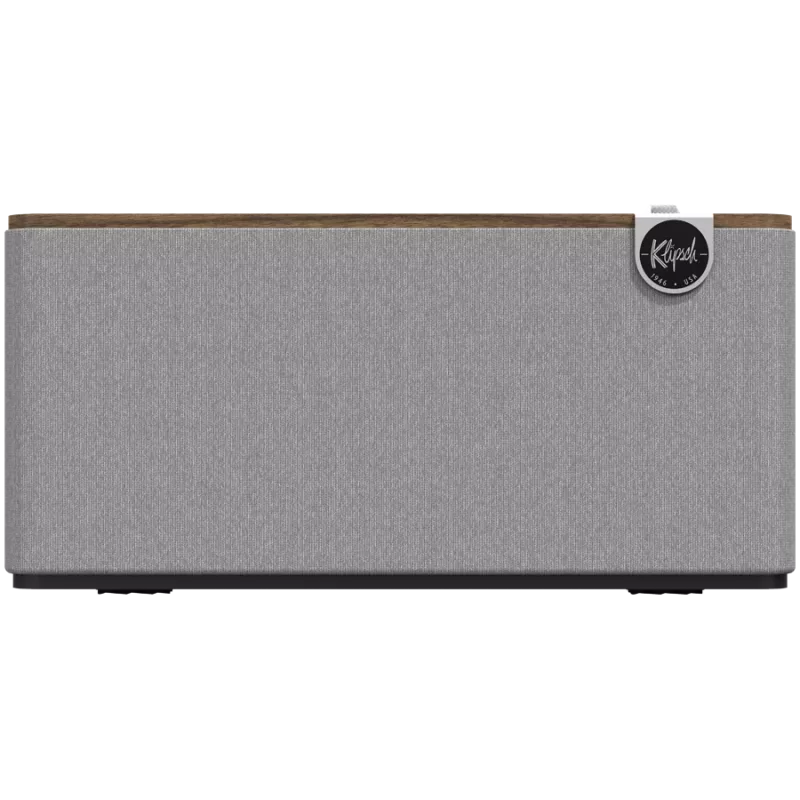 Klipsch the Three Plus belaidė garsiakalbių sistema su Bluetooth, riešutmedžio apdaila