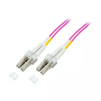 EFB-Elektronik Duplex Jumper LC-LC 50/125µ, OM4, LSZH, erika Violet, 2.0mm, 7,5m