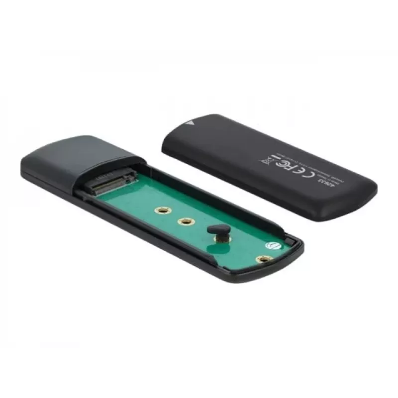 DeLOCK 42633 išorinis SSD dėklas M.2 NVMe/SATA USB Type-C