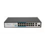 Switch Extralink VIRTUS V3 Unmanaged L2 16x Fast Ethernet (10/100) PoE 1U Juodas