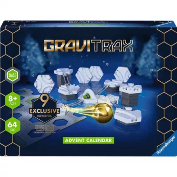 Ravensburger Advent Calendar GraviTrax Slopes – Kalėdinis kalendorius su gravitacinių takelių rinkiniu