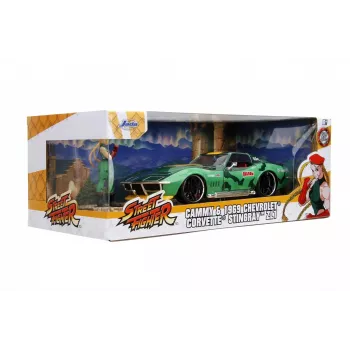 Automobilis Jada Toys Street Fighter 1969 Chevrolet 1:24 Metal Green