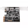 SilverStone ECU05 – USB adapteris – PCIe 2.0 x2 Low Profile – USB 3.1 Type C x 1 + USB 3.0 x 2 + USB 3.0 (vidinis) x 2 (SST-ECU05)