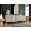 Komoda Cama Meble ISLA 2000x400x750 mm, kašmyro matinis, medžio drožlių plokštės rėmas