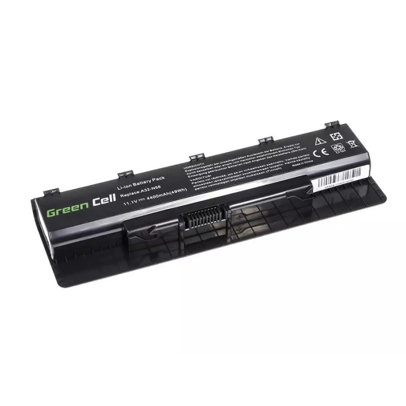 Green Cell AS41 baterija nešiojamam kompiuteriui Asus A32-N56 N46 N46V N56 N56VM N76 N76VJ, 10,8 V, 4400 mAh