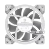 Gamemax DUAL RING INFINITY ventiliatorius korpusui | Baltas