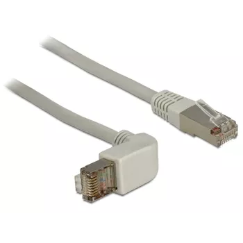 Tinklo kabelis DeLOCK 0,5m Cat.6A RJ-45 S/FTP Pilkas