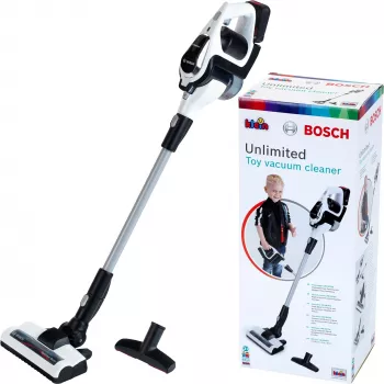 Theo Klein Bosch Unlimited siurblys juodas su Vortex funkcija ir antgaliais, nuo 3 metų