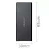 QOLTEC 51854 išorinis M.2 SATA SSD korpusas USB 3.0 be įrankių