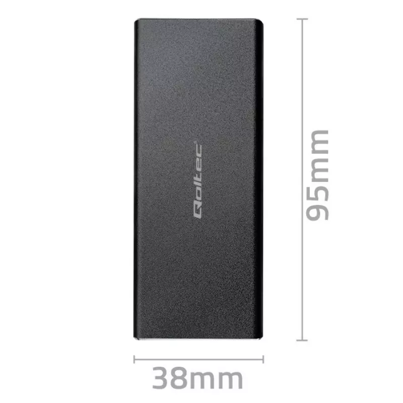 QOLTEC 51854 išorinis M.2 SATA SSD korpusas USB 3.0 be įrankių