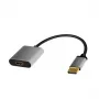 LogiLink CDA0108 vaizdo kabelio adapteris 0,15 m DisplayPort → HDMI pilka/juoda