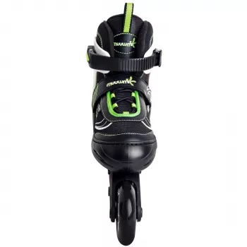 Verstellbare Kinderinliner Gr. 33-36, Inline-Skates grün/schwarz