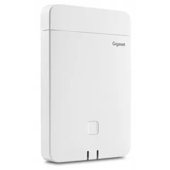 DECT IP bazinė stotelė Gigaset N770 IP Pro – 120 kanalų, HTTPS/SIPS/SRTP/SSL/TLS, patalpose iki 50 m, lauke iki 300 m, balta