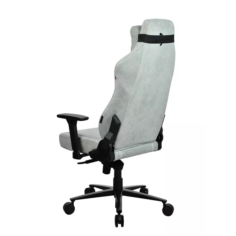 Žaidimų kėdė Arozzi Vernazza SoftFabric Pearl Green – ergonominė sėdynė iš minkšto audinio
