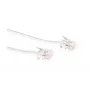 Telefono laidas MicroConnect MPK182W RJ11 RJ11 2 m baltas