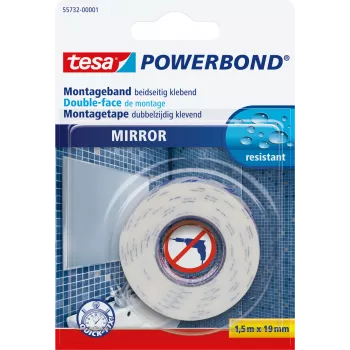 Montavimo juosta Tesa Powerbond MIRROR 1,5 m 19 mm