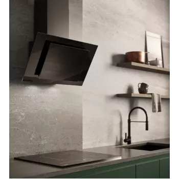 Vertikalus Eco Duo Stiklinis Sieninis Gartraukis Juodas