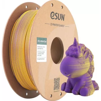 PLA MATTE DUAL 1,75 mm violetinė geltona 1 kg ESUN 3D FILAMENTAS (PLA-MTD175B-ZY1P1)