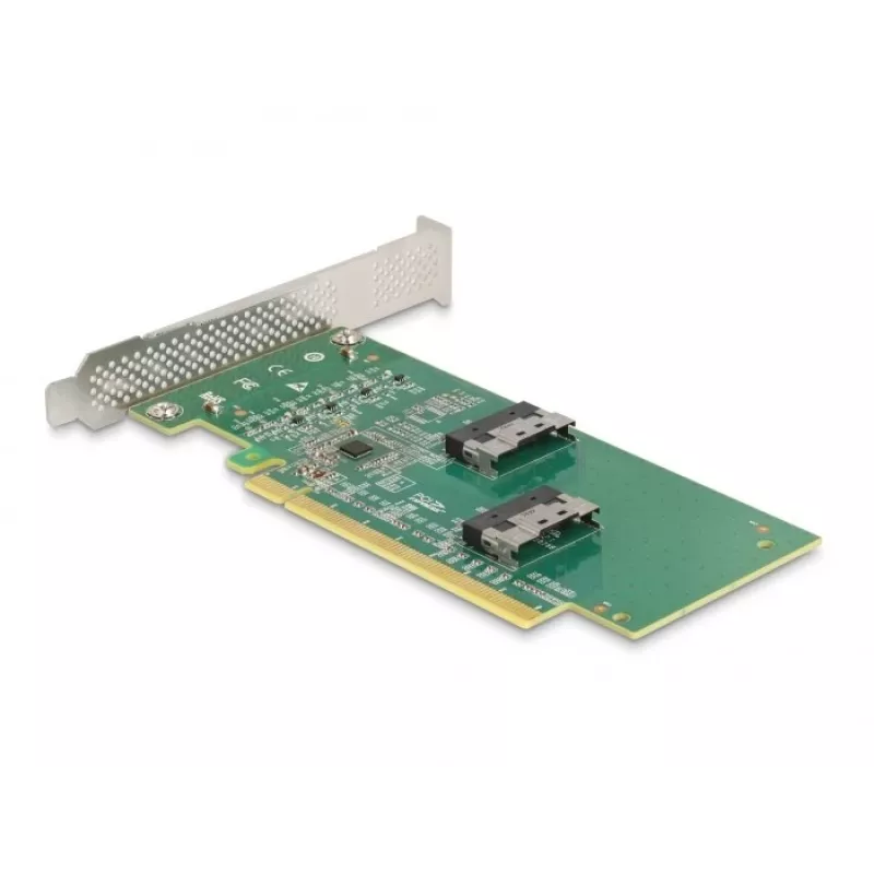 DeLOCK PCI Express 4.0 x16 kortelė į 4 x SFF-8639 NVMe - bifurkacija - žemo profilio formato