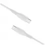 Fiksuotas skysto silikono USB-C laidas FIXDLS-CC12-WH 60W baltas duomenų laidas