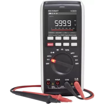 Voltcraft VC831 SE skaitmeninis multimetras CAT III 1000 V / CAT IV 600 V, 6000 skaitmenų (VC-16714295)