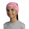 Vaikiška daugiafunkcinė Buff bandana iš merino vilnos – šviesiai rožinė, besiūlė, lengva