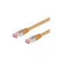 Wentronic Goobay CAT 6 jungiamasis laidas, S/FTP (PiMF), oranžinis, 2 m - be halogenų (LSZH), varinis (93471)