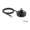 Magnetinis antenos pagrindas DELOCK ULA100 — 1 x N lizdas į 1 x SMA kištuką, 1,5 m laidas, lauko, juodas